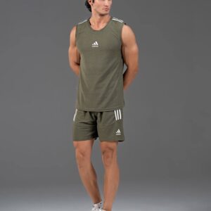 ست رکابی و شلوارک ورزشی آدیداس (Adidas) مدل پارچه بیسکوئیتی