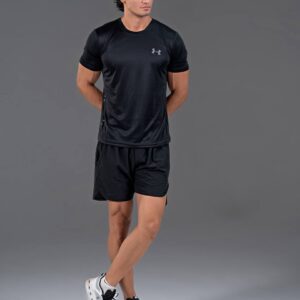 تیشرت ورزشی آندر آرمور مردانه مدل Dry Fit رنگ مشکی